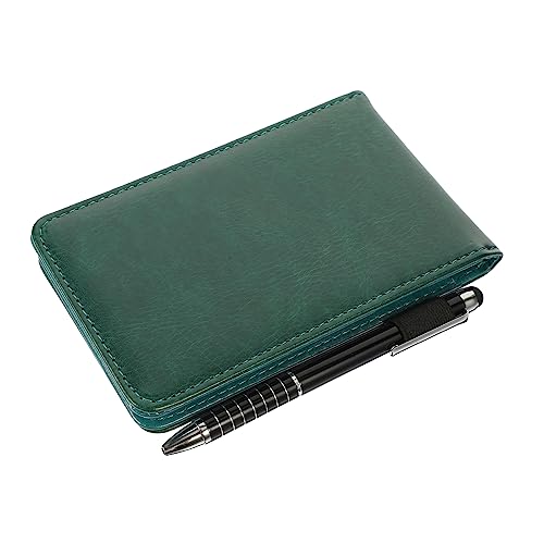 Artibetter 1 Satz Multifunktionales Notizbuch Mini Tasche Notizbuch Mit Stifthalter Klein Unterlage Notizblock Mit Stift Notizblöcke Für Die Arbeit Green Kunstleder von Artibetter