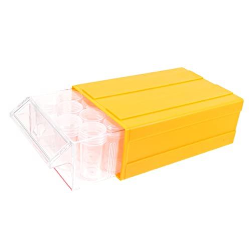 Artibetter 1 Satz Nagelkunst-aufbewahrungsbox Diamant Organisation Diamond Art Container Led Perlenbehälter Juwelierorganisator Schmuckkästchen Für Damen Aufbewahrungsboxen Gelb Abs von Artibetter