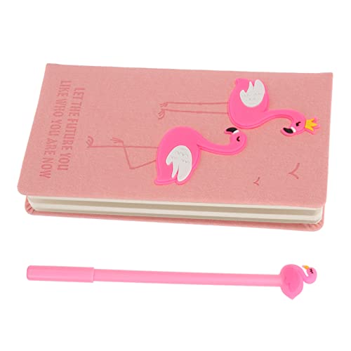 Artibetter 1 Satz Notizbuch mit Flamingo Design für Büroangestellte Hochwertiges für Flüssiges Schreiben für Notizen Tagebuch und Inspiration mit Stift und Praktischem Design von Artibetter