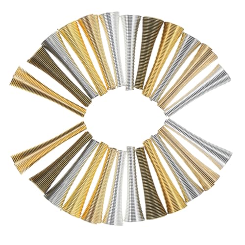 Artibetter 1 Satz Perlenkappen Zum Selber Basteln Schmuckwerkzeuge Beads for Jewellery Kit Zur Schmuckherstellung Perlen Für Schmuckhersteller Vintage Perlenkappen Metallverzierungen 36 Stück von Artibetter