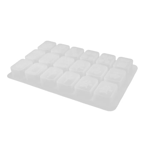 Artibetter 1 Satz Silikon Mahjong Moulds Wiederverwendbare DIY Formen für Epoxidharz für Herstellung von Mahjong Spielsteinen Praktisch und Leicht zu Reinigen für Bastelprojekte von Artibetter