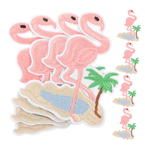 Artibetter 1 Satz Stickereiflecken Flamingo-patch Für Kleidung Flamingo-aufnäher Zum Aufnähen Erwachsene Und Bestickte Applikation Aufnähen Dekorative Patches Aufnäher Süß Stoff 10 Stück von Artibetter