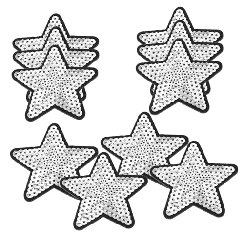 Artibetter 1 Satz Stoffaufkleber Mit Fünfzackigen Sternen Hutflecken Nähen Flicken Für Kleidung Rucksack Art Patches Flicken Für Bekleidung Jacke Dekorative Patches Silver Pailletten 10 Stück Artibetter 1 Satz Stoffaufkleber Mit Fünfzackigen Sternen Hutflecken Nähen Flicken Für Kleidung Rucksack Art Patches Flicken Für Bekleidung Jacke Dekorative Patches Silver Pailletten 10 Stück von Artibetter
