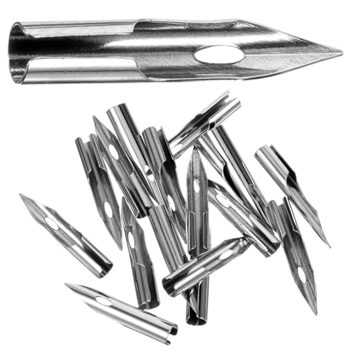 Artibetter 1 Satz Tauchspitze Federn Für Füllfederhalter Comic-tauchstift Feiner Tipps Brunnenstift Erwachsene Federn Für Stift Ersatz Für Stiftspitzen Silver 30 Stück von Artibetter