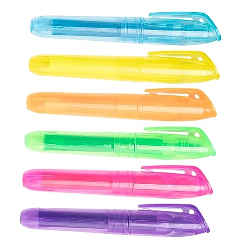 Artibetter 1 Satz Textmarker in Verschiedenen Farben Schule Markierungen Graffiti Stifte Grafitti Stift Blea Lesezeichen Scrapbook-marker Für Studenten Schulsammelalbum-marker Plastik 6 Stück von Artibetter