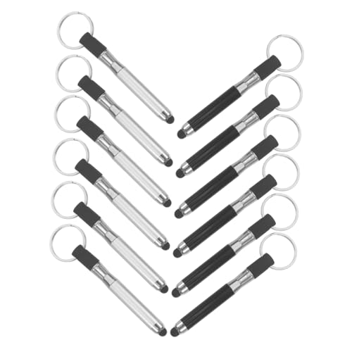 Artibetter 1 Satz Touchscreen Kugelschreiber Schlüsselanhänger Tragbarer Stylus Mini Stift Für Bleistift Schlüsselanhänger Rohlinge Spitzen Ringe Bleistift Schlüsselanhänger 12 Stück von Artibetter