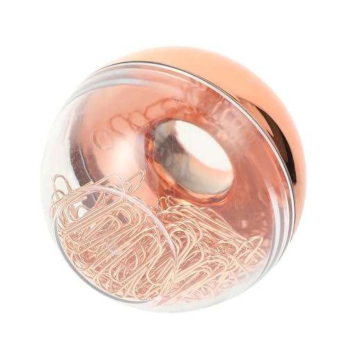 Artibetter 1 Schachtel Kleine Büroklammern aus Legiertem in Eleganter Roségoldbox Delikate Multifunktionale Büroklammern für Dokumente Lesezeichen und Memo Organisation von Artibetter
