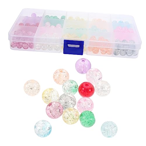 Artibetter 1 Schachtel valentinsgeschenke valtinstaggeschenke hochzeitgeldgeschenke Perlenbox valentiens Bausatz Loch runden groß Fälschung Party DIY-Perlen kleine lose Perlen Glas von Artibetter