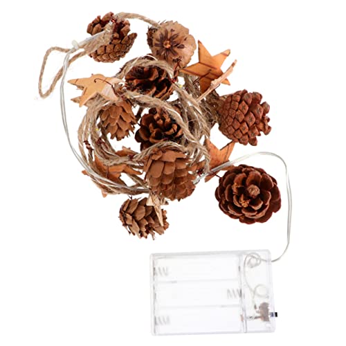 Artibetter 1 Stück 20 Weihnachtslichterkette Weihnachts-led-leuchten Dekoration Für Weihnachtsfeiern Led-lichterkette Rustikaler Baumschmuck Christbaumschmuck Hölzern Drinnen Weihnachtsbaum von Artibetter