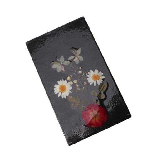 Artibetter 1 Stück Diy Dry Flower Notizbuch Kreatives Design für Tagebuch Memo und Notizen für Zuhause Schule und Büro Schwarz von Artibetter
