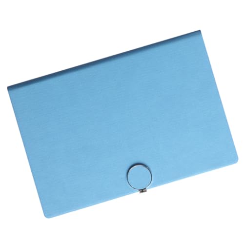 Artibetter 1 Stück PU Cover Notizbuch mit Ringverschluss Schreibmemo Buch Tagebuch für Schule und Büro für Notizen und Erinnerungen Blau von Artibetter