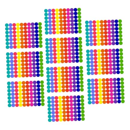 Artibetter 10 Blatt Bögen Selbstklebende Farbige Runde Etiketten Aufkleber Farbige Punkt Aufkleber zum Beschriften Vielseitig Verwendbar für Büro Schule Bastelprojekte Farbcodierung und Artibetter 10 Blatt Bögen Selbstklebende Farbige Runde Etiketten Aufkleber Farbige Punkt Aufkleber zum Beschriften Vielseitig Verwendbar für Büro Schule Bastelprojekte Farbcodierung und von Artibetter