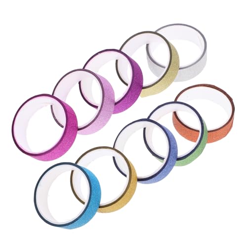 Artibetter 10 Rollen Bunte Glitzer Washi Tapes DIY Klebeband für Scrapbooking Geschenkbox Dekoration Selbstklebend Leicht Abreißbar Vielseitig für Bastelmaterialien Artibetter 10 Rollen Bunte Glitzer Washi Tapes DIY Klebeband für Scrapbooking Geschenkbox Dekoration Selbstklebend Leicht Abreißbar Vielseitig für Bastelmaterialien von Artibetter