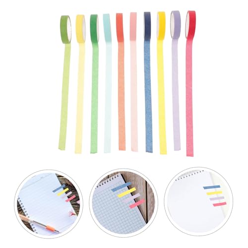 Artibetter 10 Rollen Washi Tape Regenbogenfarben Dekorative Klebebänder aus Papier zum Basteln Scrapbooking DIY Sticker Aufkleber für Planer Tagebücher und Geschenkverpackungen Artibetter 10 Rollen Washi Tape Regenbogenfarben Dekorative Klebebänder aus Papier zum Basteln Scrapbooking DIY Sticker Aufkleber für Planer Tagebücher und Geschenkverpackungen von Artibetter