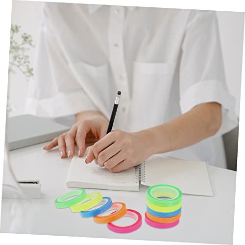 Artibetter 10 Rollen Wasserfeste Transparente Markierbänder Leichte Haftnotizen für Lesenotizen Farbige Ablösbare Textmarker Tapes Geeignet für Schüler und Bürogebrauch Artibetter 10 Rollen Wasserfeste Transparente Markierbänder Leichte Haftnotizen für Lesenotizen Farbige Ablösbare Textmarker Tapes Geeignet für Schüler und Bürogebrauch von Artibetter