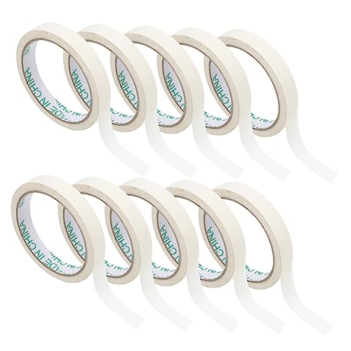 Artibetter 10 Stück Abdeckband Klebeband Auto Sprühband Leicht Zu Reißendes Malerband Abdeckbänder Aus Krepppapier Maskelband Für Automalerei Einseitiges Kreppband Weiß Zou-musterpapier von Artibetter