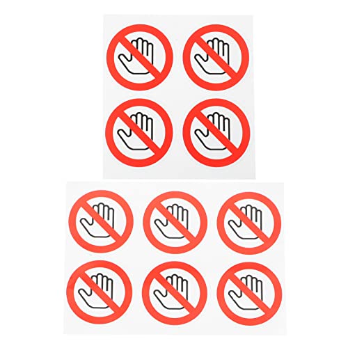 Artibetter 10 Stück Aufkleber für Warnschilder No-Touch-Schilderaufkleber ruhig Rezeption Aufmerksamkeit Rundschild -Aufkleber Beschriftungen aufkleber warnschild selbstklebendes Vinyl rot Artibetter 10 Stück Aufkleber für Warnschilder No-Touch-Schilderaufkleber ruhig Rezeption Aufmerksamkeit Rundschild -Aufkleber Beschriftungen aufkleber warnschild selbstklebendes Vinyl rot von Artibetter