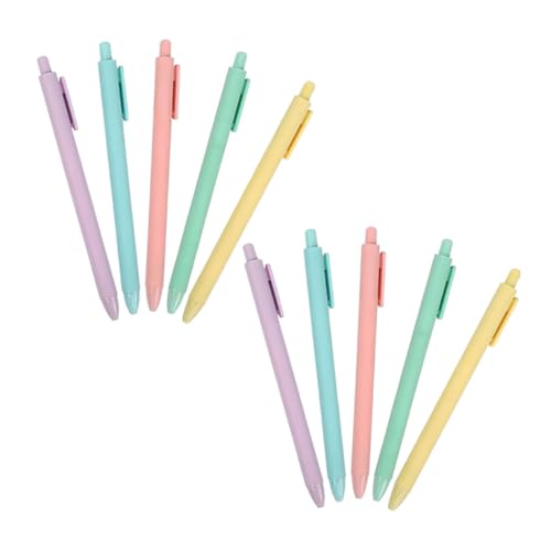 Artibetter 10 Stück Automatischer Kugelschreiber Dekorativer Einfacher Gelstift Büro Schilderstifte Gelstift Zum Schreiben Für Schüler Gelstift Zum Drücken Einziehbare Stifte von Artibetter