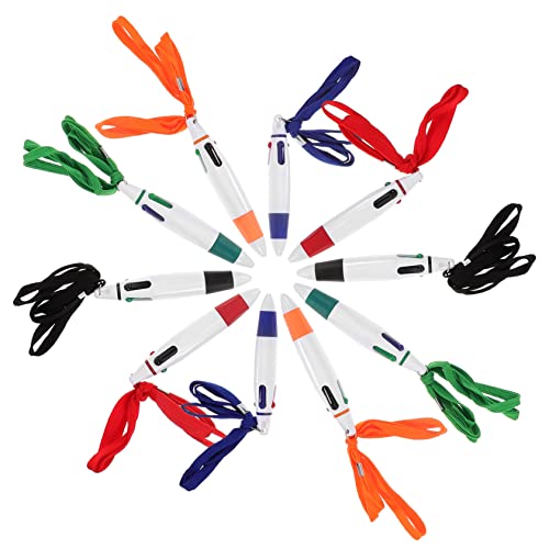 Artibetter 10 Stück Bunte Kugelschreiber mit Lanyard Versenkbare Stifte für Büro und Schule für Schüler Lehrer und Pflegekräfte Praktisch und Tragbar Artibetter 10 Stück Bunte Kugelschreiber mit Lanyard Versenkbare Stifte für Büro und Schule für Schüler Lehrer und Pflegekräfte Praktisch und Tragbar von Artibetter