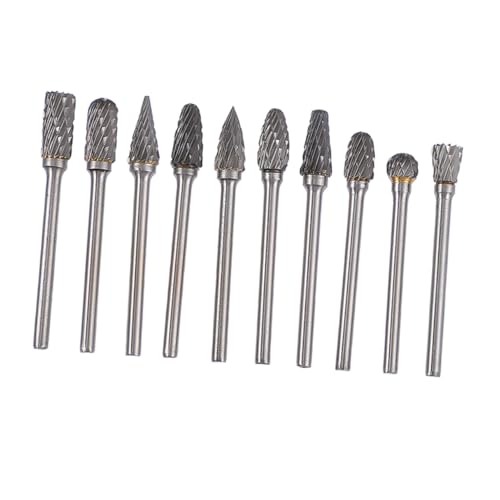 Artibetter 10 Stück Doppelschnitt Frässtifte für Präzises Schnitzen Polieren und Gravieren von Metall und Holz für Detailarbeiten von Artibetter