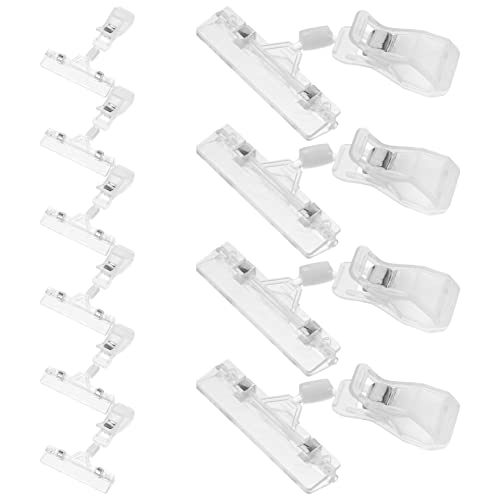 Artibetter 10 Stück Drehbare Preisschilder Clips Transparentes Etikettenhalter für Supermarkt und Geschäfte Praktische Schilderhalter für Werbung und Preisdisplay von Artibetter