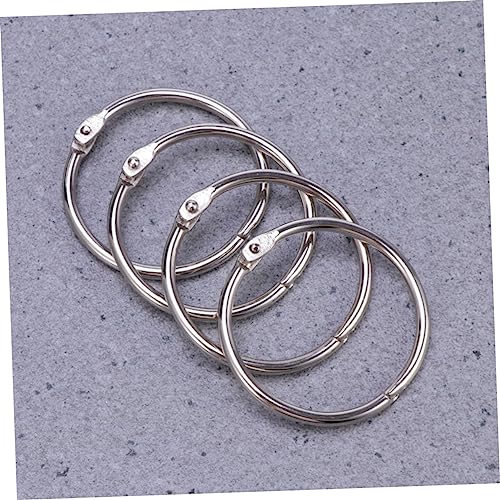 Artibetter 10 Stück Metall Binder Ringe für Scrapbooking Schlüsselanhänger und Organisationsclips Silberne Buchbinderinge für Lose und Memo Ablage von Artibetter
