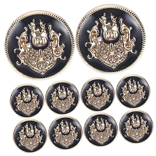Artibetter 10 Stück Metallknöpfe schwarze Knöpfe Kleidung Vintage - klein Tasten Stich Hose Flacher Knopf aus Metall runder Knopf aus Metall extra große Knöpfe Legierung Artibetter 10 Stück Metallknöpfe schwarze Knöpfe Kleidung Vintage - klein Tasten Stich Hose Flacher Knopf aus Metall runder Knopf aus Metall extra große Knöpfe Legierung von Artibetter