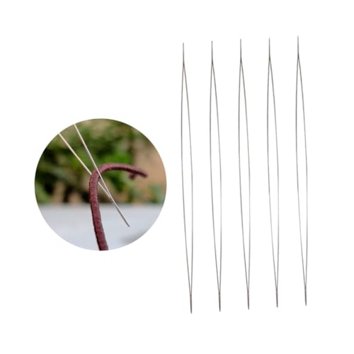 Artibetter 10 Stück Teiliges Große Öhr Perlennadeln DIY Handwerk für Stickerei und Perlenarbeiten Flexible und Robuste Nähnadeln für Verschiedene Fäden und Perlengrößen von Artibetter