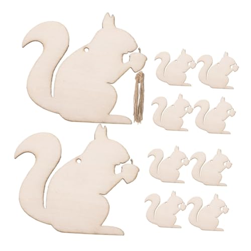 Artibetter 10 Stück Teiliges Kleine Blanko Eichhörnchen Holzfiguren aus Glattem Unlackiertem Holz für DIY Bastelprojekte Kreative Gestaltung zu Weihnachten Geburtstag und Partydekoration Artibetter 10 Stück Teiliges Kleine Blanko Eichhörnchen Holzfiguren aus Glattem Unlackiertem Holz für DIY Bastelprojekte Kreative Gestaltung zu Weihnachten Geburtstag und Partydekoration von Artibetter