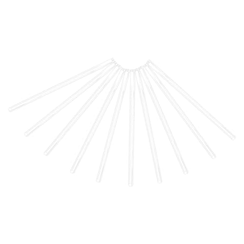 Artibetter 10 Stück Transparente PC Lichtrohre für Lichterketten Wasserdichte Schutzhüllen für Meteorlichter Robuste Außenhüllen für LED Lichterketten Klar und Dekorativ von Artibetter
