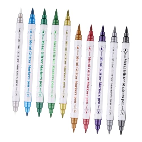 Artibetter 10 Stück Zeilenstiftmarker Marker Für Malbücher Professionelle Markierungen Für Künstler Kunstmarker Mit Zwei Spitzen Kindermarkierungen Aquarellstifte Malbuchmarker Textmarker Pvc von Artibetter