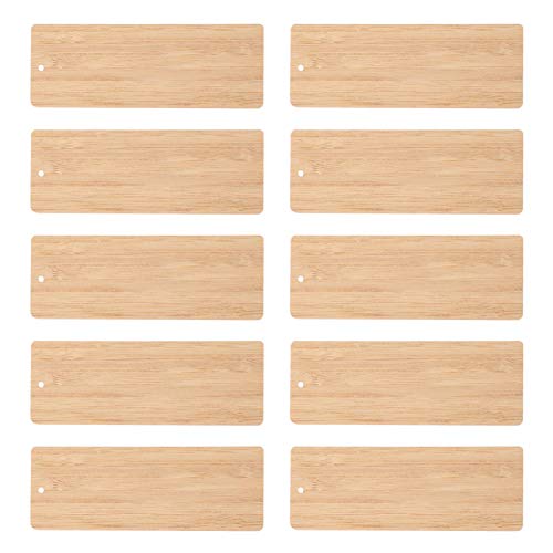 Artibetter 10 Stück weiße Bambus-Lesezeichen zum Selbermachen aus Holz, Lesezeichen, zum Aufhängen, Ornamente mit Löchern für DIY-Projekte, Größe M Artibetter 10 Stück weiße Bambus-Lesezeichen zum Selbermachen aus Holz, Lesezeichen, zum Aufhängen, Ornamente mit Löchern für DIY-Projekte, Größe M von Artibetter