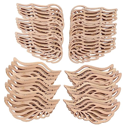 Artibetter 100 Stück Engelsflügel Holzscheiben aus Hochwertigem Sperrholz Stabile DIY Holzausschnitte für Kreative Bastelprojekte Weihnachtsanhänger und Kinderhandwerk Naturfarben Vielseitig Artibetter 100 Stück Engelsflügel Holzscheiben aus Hochwertigem Sperrholz Stabile DIY Holzausschnitte für Kreative Bastelprojekte Weihnachtsanhänger und Kinderhandwerk Naturfarben Vielseitig von Artibetter