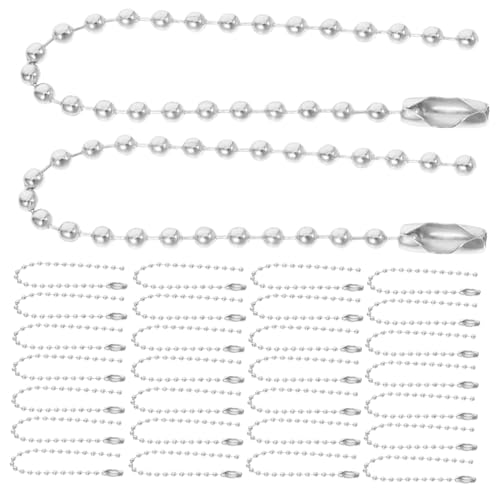 Artibetter 100 Stück Kugelkette Schlüsselanhänger mit Steckverbinder Metall Anhängerkette für Schmuckherstellung Anhänger und Schlüsselring Zubehör Vielseitig Einsetzbar Artibetter 100 Stück Kugelkette Schlüsselanhänger mit Steckverbinder Metall Anhängerkette für Schmuckherstellung Anhänger und Schlüsselring Zubehör Vielseitig Einsetzbar von Artibetter