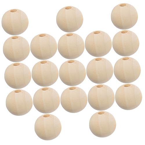 Artibetter 100 Stück Runde Holzperlen Natürliche Diy Bastelperlen für Schmuckherstellung Unbehandelte Holzperlen für Armbänder und Dekorationen für Kreative Projekte von Artibetter