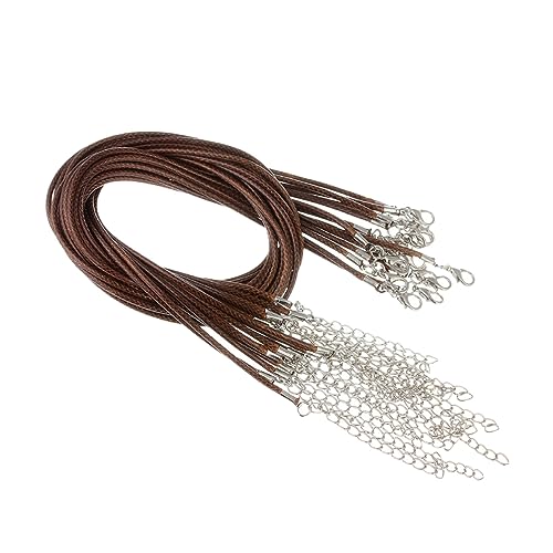 Artibetter 100 Stück Wachsschnur Halskette Strap Diy Anhänger Zubehör Wasserdichtes Lederband für Kreative Schmuckherstellung Kaffee Artibetter 100 Stück Wachsschnur Halskette Strap Diy Anhänger Zubehör Wasserdichtes Lederband für Kreative Schmuckherstellung Kaffee von Artibetter