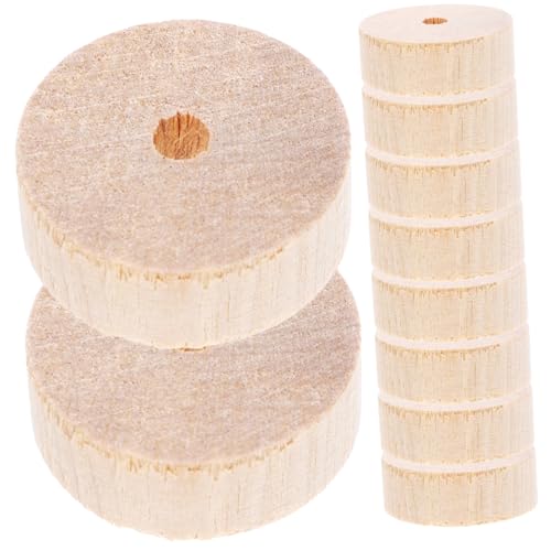 Artibetter 10Stücke Holzräder für DIY Bastelprojekte Unbemalt Zubehör für Holzspielzeug und Modellbau Kinderaktivitäten Artibetter 10Stücke Holzräder für DIY Bastelprojekte Unbemalt Zubehör für Holzspielzeug und Modellbau Kinderaktivitäten von Artibetter