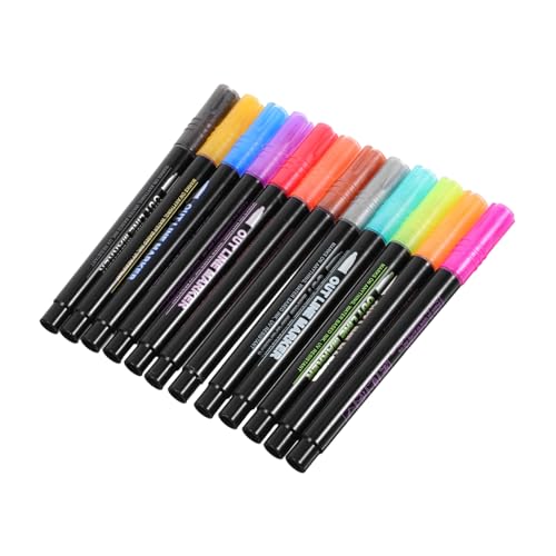 Artibetter 12 Konturenmarker, Doppellinien-metallic-marker, Schimmernde Glitzer-konturenstifte Für Kinder Und Mädchen, Kleine Für Kinder Und Teenager, Zeichnen, Kunst, Schulbedarf, Artibetter 12 Konturenmarker, Doppellinien-metallic-marker, Schimmernde Glitzer-konturenstifte Für Kinder Und Mädchen, Kleine Für Kinder Und Teenager, Zeichnen, Kunst, Schulbedarf, von Artibetter