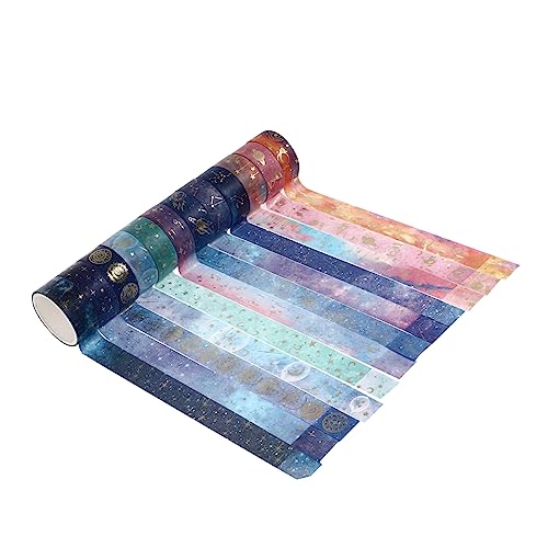 Artibetter 12 Rollen Handreißband Papier Fotoalbum Klebeband Scrapbooking Farbige Notizbücher Dekoratives Klebeband Scrapbook Abdeckband Bänder Für DIY Tagebücher Scrapbook von Artibetter