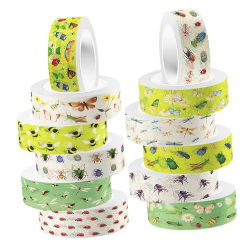 Artibetter 12 Rollen Transparentes Rollband Farbig Scrapbooking Junk-journal Dekoration Sammelalbum Streifen Notizbuch Diy Washi Tape Dekoratives Bastelband Aufkleber Artibetter 12 Rollen Transparentes Rollband Farbig Scrapbooking Junk-journal Dekoration Sammelalbum Streifen Notizbuch Diy Washi Tape Dekoratives Bastelband Aufkleber von Artibetter