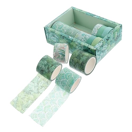 Artibetter 12 Rollen Washi-Tape Tagebuch-Dekorband Pastell empfindlich dekoratives Klebeband the washi tape geschenkband aufkleber papierklebeband selber machen Handkontoband Green von Artibetter