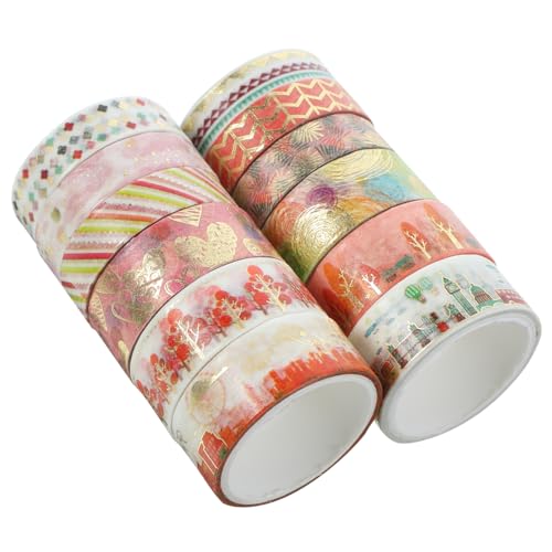 Artibetter 12 Rollen Washi-tape Scrapbooking Tape Für Party Zeitschrift Beidseitig Selbstklebende Diy-klebebänder Scrapbook-klebebänder Selber Machen Sammelklebeband Japanisches Papier von Artibetter