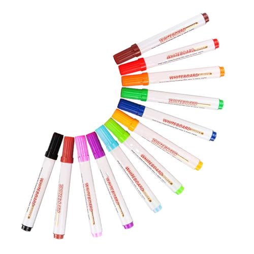 Artibetter 12 Stck Löschbare Gelstifte Bunte Wasserfarben Stifte für Erwachsene Whiteboard Marker für Lehrer und Schüler Leicht Abwischbar Vielseitig Einsetzbar von Artibetter