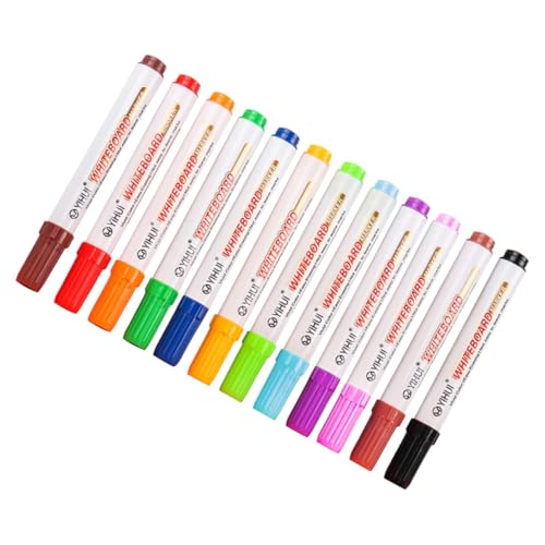 Artibetter 12 Stück Löschbare Whiteboard Marker Wasserfarbstifte Farbige Löschbare Stifte Handgehaltenes Whiteboard Trocken Abwischbar Must Haves Für Lehrerstifte Wohnzimmer von Artibetter