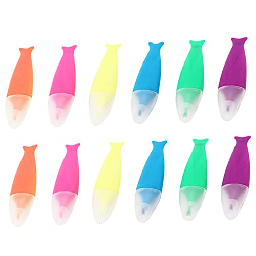 Artibetter 12 Stück Teiliges Kreative Fischform Textmarker Marker Stifte für Büro Schule und Diy Projekte Bequem Handhabung Langlebig und Vielseitig Einsetzbar Artibetter 12 Stück Teiliges Kreative Fischform Textmarker Marker Stifte für Büro Schule und Diy Projekte Bequem Handhabung Langlebig und Vielseitig Einsetzbar von Artibetter