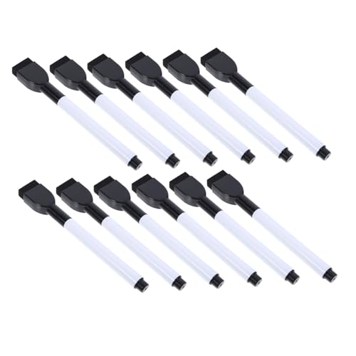 Artibetter 12 Stück Whiteboard Stifte Trocken Abwischbare Farbmarker Farbige Trocken Abwischbare Marker Trocken Abwischbare Marker Für Kühlschrank Schulbedarf Radiergummi Kappe Marker von Artibetter