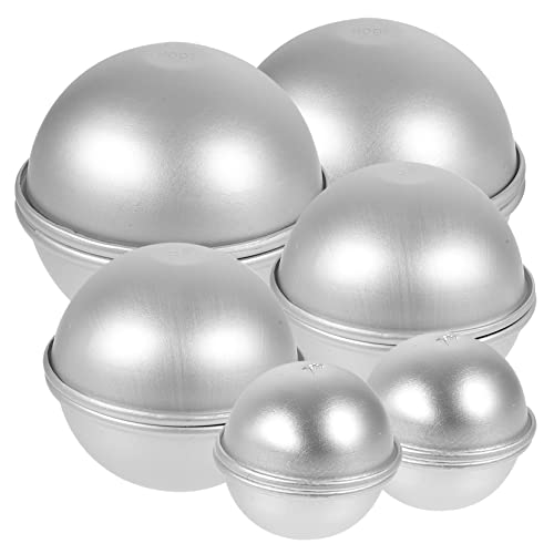 Artibetter 12Stücke Teiliges Halbkreis Badewannensalz Mould Aluminiumlegierung für DIY Badebomben Kuchen und Kreative Bastelprojekte Langlebig und Leicht zu Reinigen von Artibetter