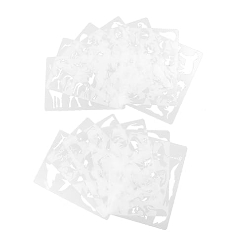 ARTIBETTER 13 Stück Diy Malvorlagen Set mit Verschiedenen Schablonen für Hohles Malen Papier Schneiden Kreativprojekte für Vorschulkinder Fördert Künstlerische Fähigkeiten und Feinmotorik von Artibetter