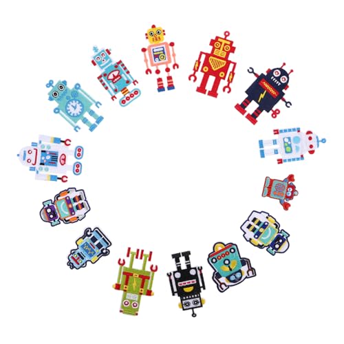 Artibetter 14stücke Teiliges Niedlicher Roboter-stickapplikationen Zum Aufbügeln Für Jeans Kleidung Hüte Zum Reparieren Und Aufpeppen Ihrer Outfits Artibetter 14stücke Teiliges Niedlicher Roboter-stickapplikationen Zum Aufbügeln Für Jeans Kleidung Hüte Zum Reparieren Und Aufpeppen Ihrer Outfits von Artibetter
