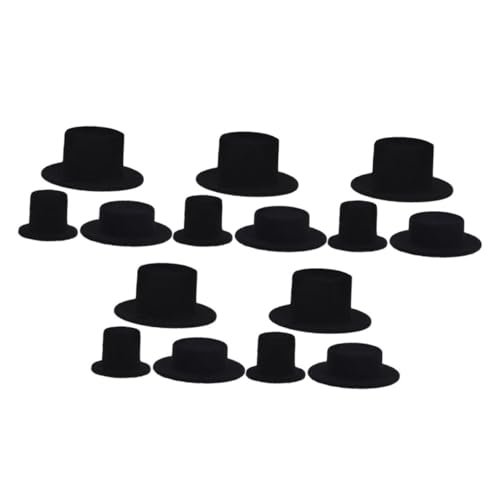 Artibetter 15 Stück Clown-Hut-Puppe Miniatur Gefühlt Spitze Minihüte zum Basteln Kind Fedora-Hut Mini-Geburtstagshüte für Stofftiere kleiner Zylinder Filzhut Beflockung Black Artibetter 15 Stück Clown-Hut-Puppe Miniatur Gefühlt Spitze Minihüte zum Basteln Kind Fedora-Hut Mini-Geburtstagshüte für Stofftiere kleiner Zylinder Filzhut Beflockung Black von Artibetter
